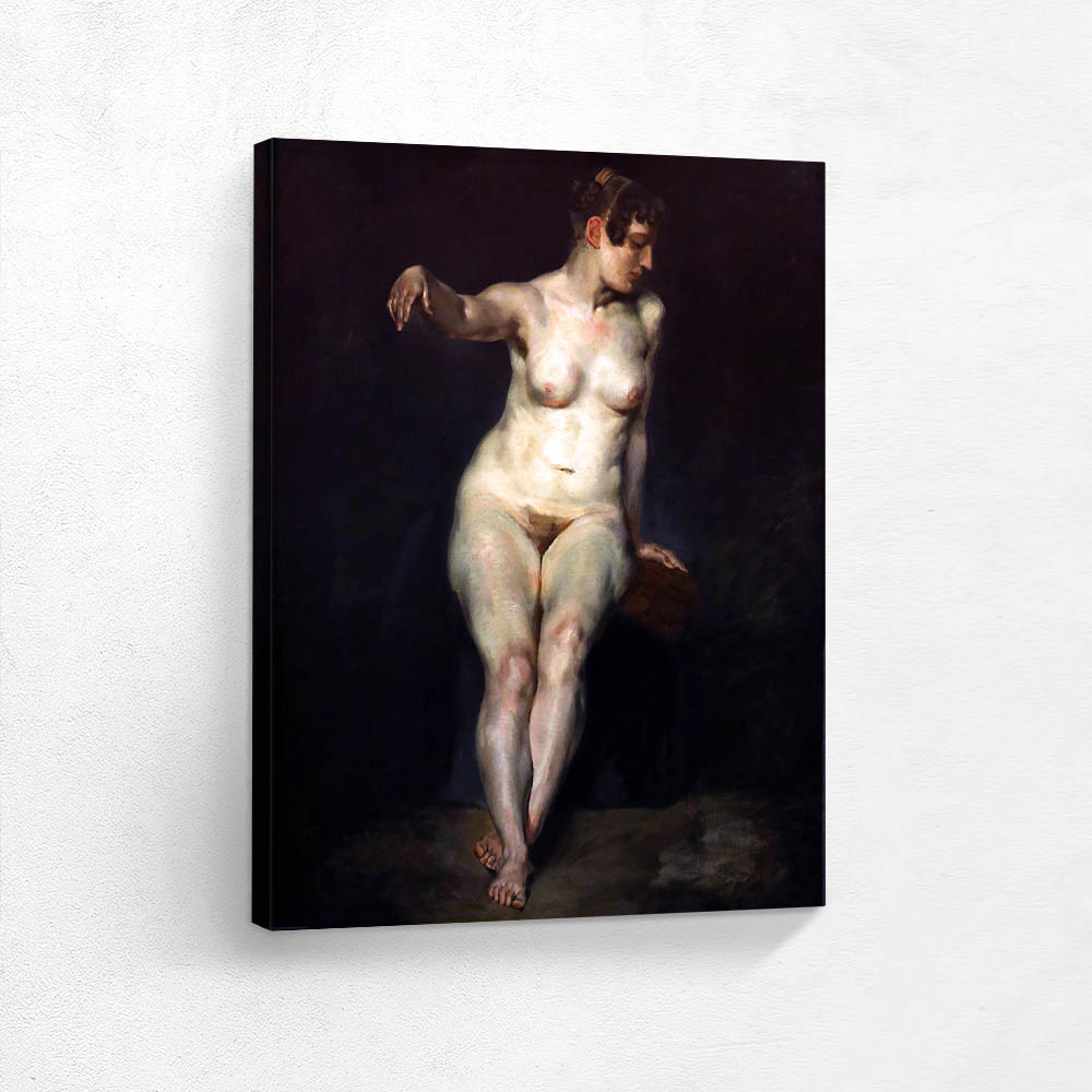 Sedentary female nude anagoria