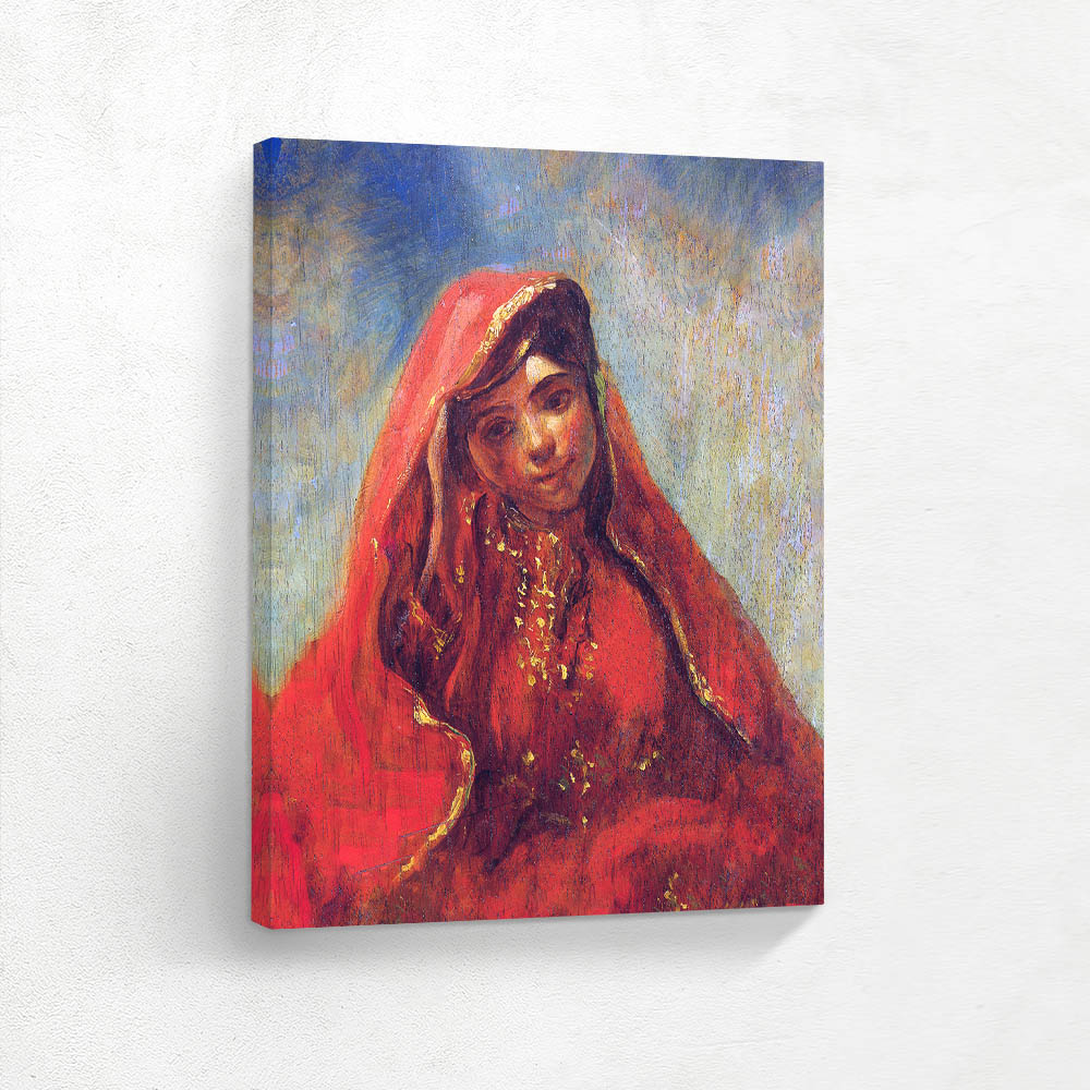 Half figure of a Moroccan woman