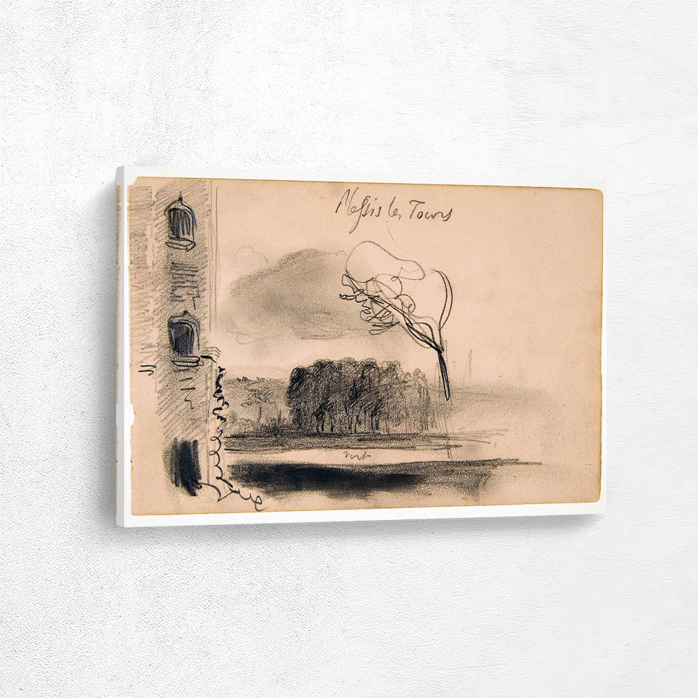 Sketchbook with views of Tours France and its Environment