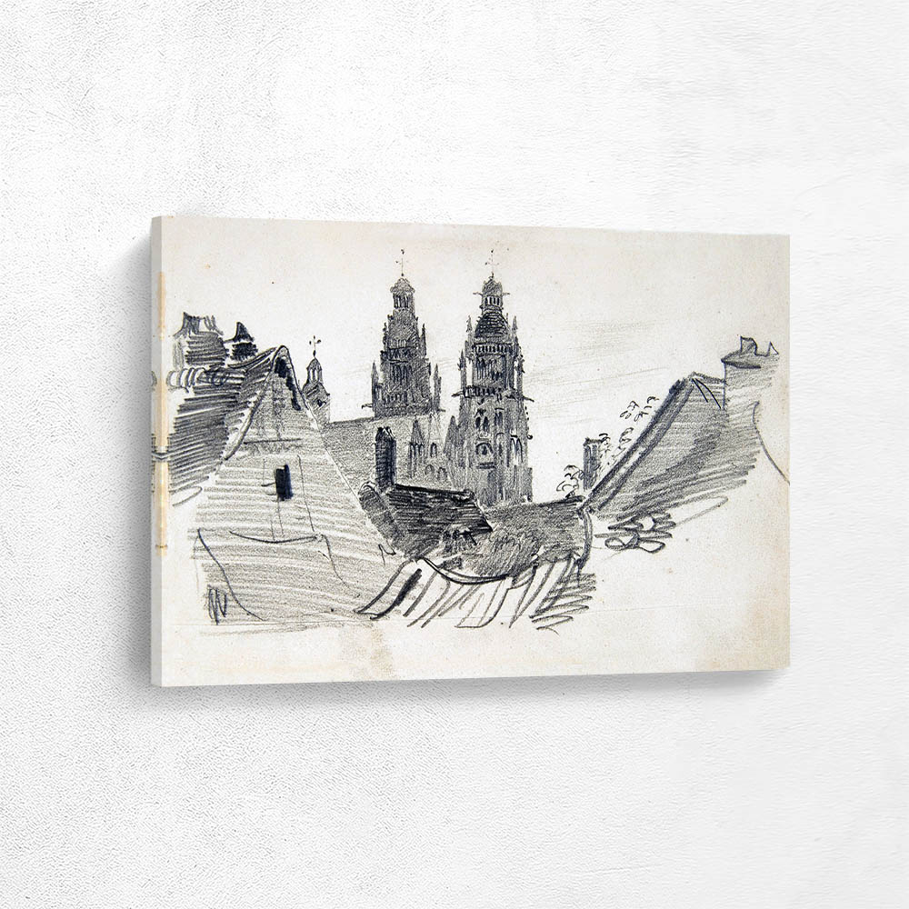Sketchbook with Views of Tours France and its Environment