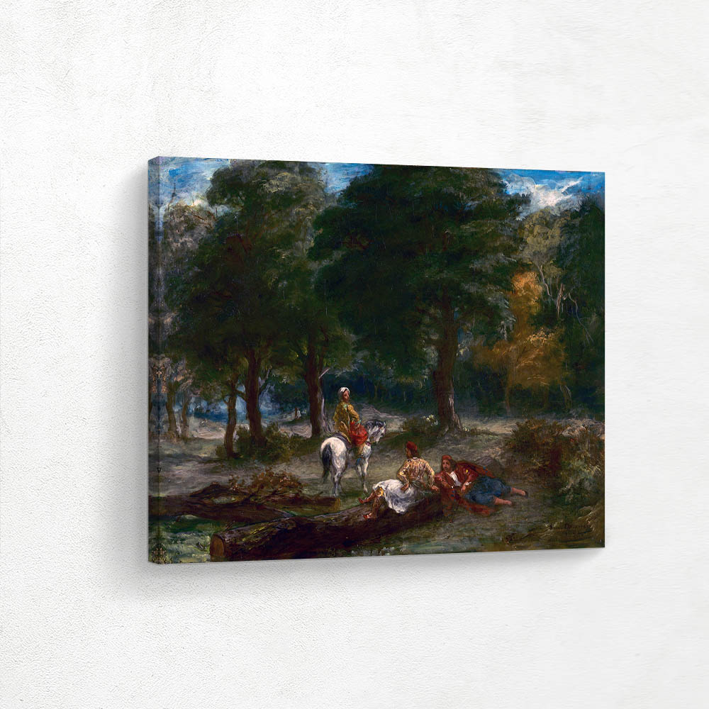 Greek Cavelry Men Resting in Forest Greek Cavelry Men Resting in Forest