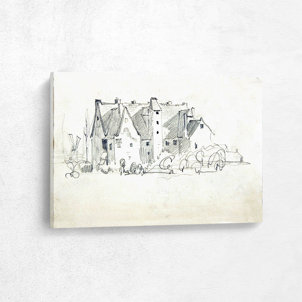 Sketchbook with views of Tours France and its Environment