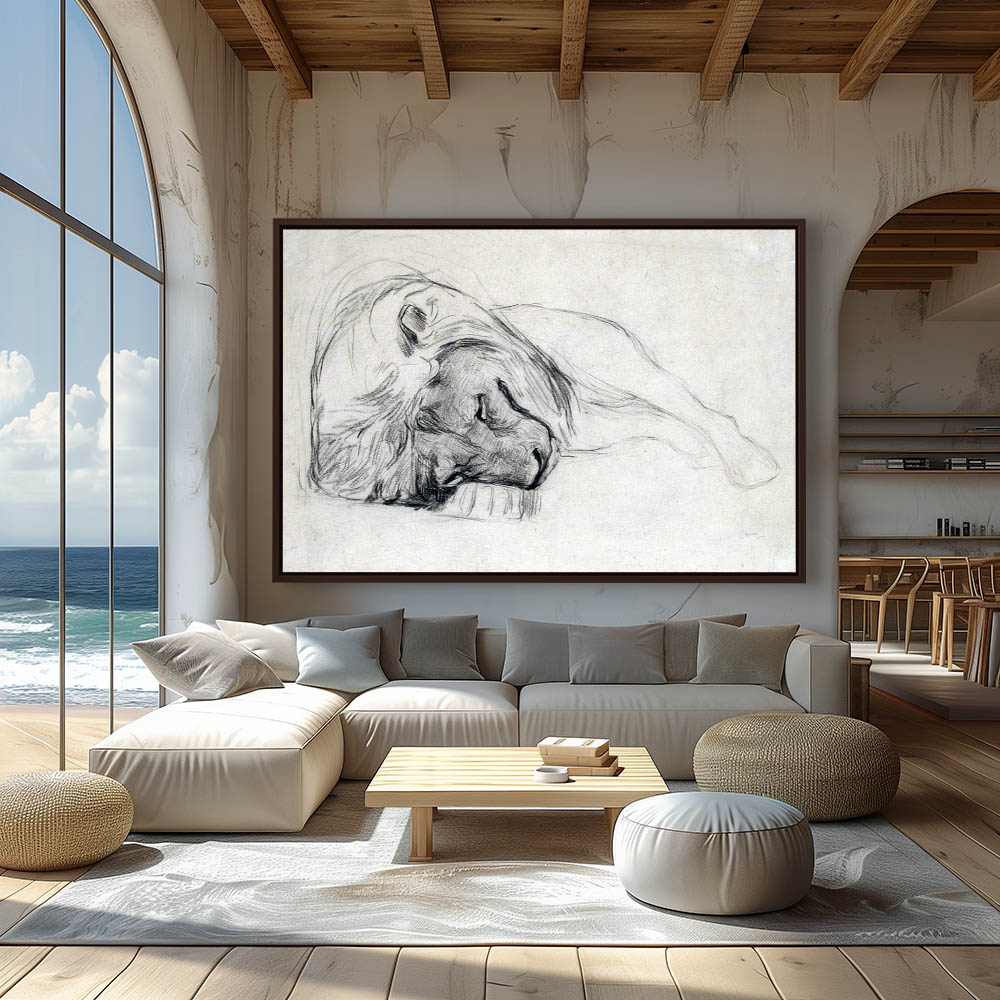 The Head of a Recumbent Lion - Image 3