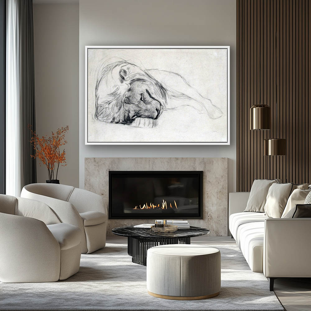 The Head of a Recumbent Lion - Image 4