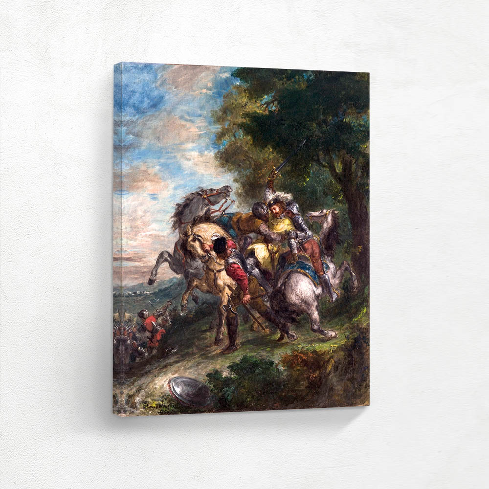 A Turk Surrenders to a Greek Horseman