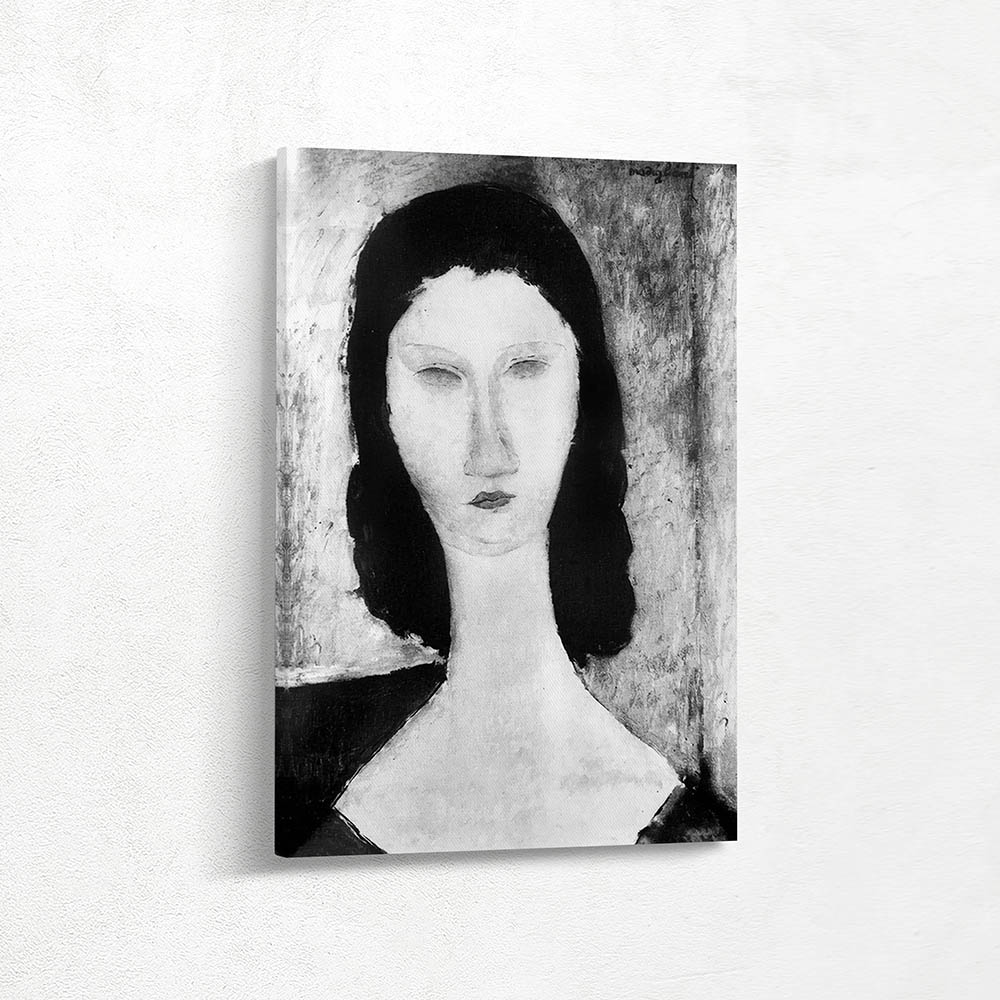 Slender Woman in Black and White