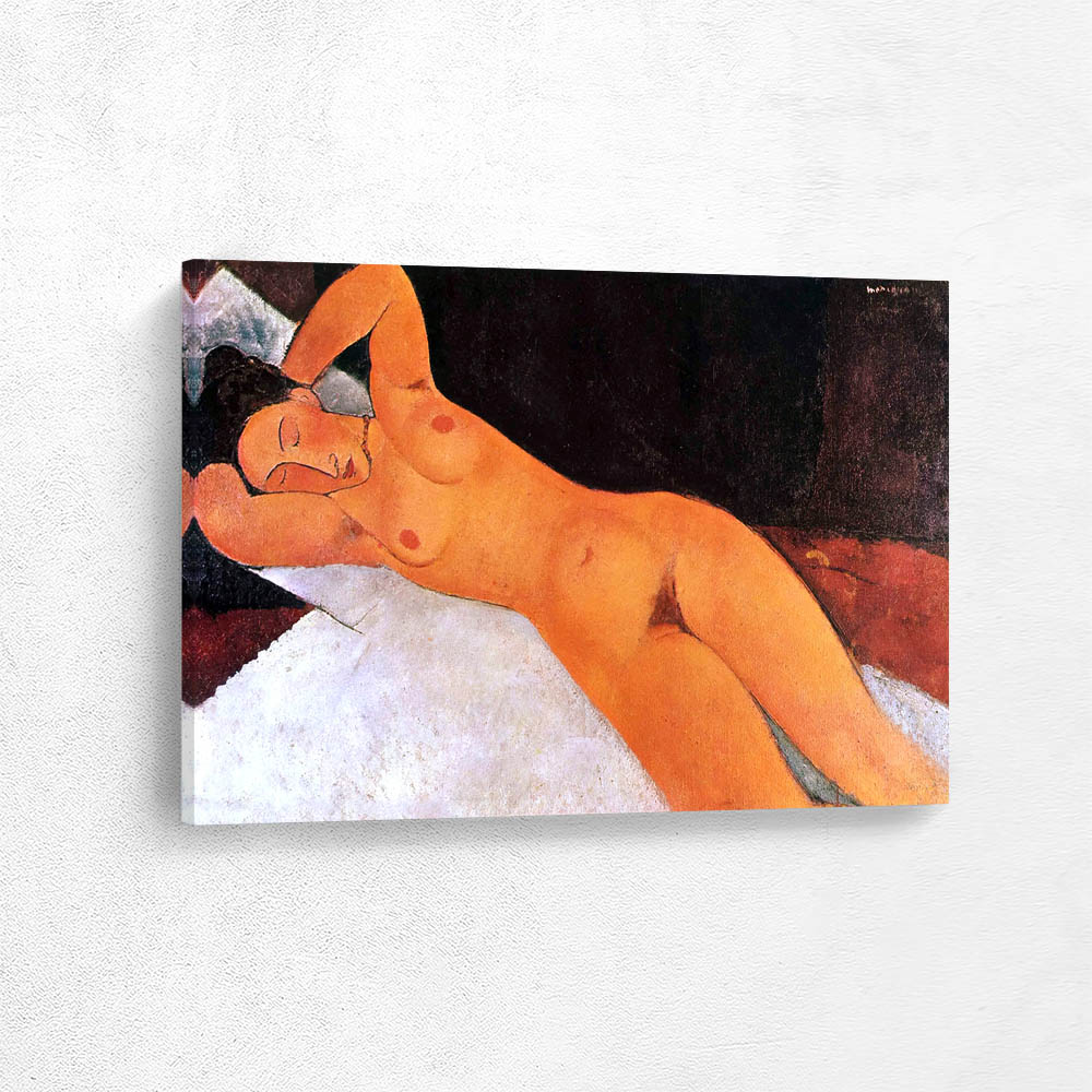 Nude Woman with Her Hands Behind Her Head