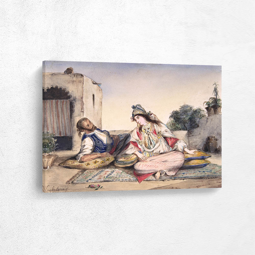 Moroccan Couple on the Terrace