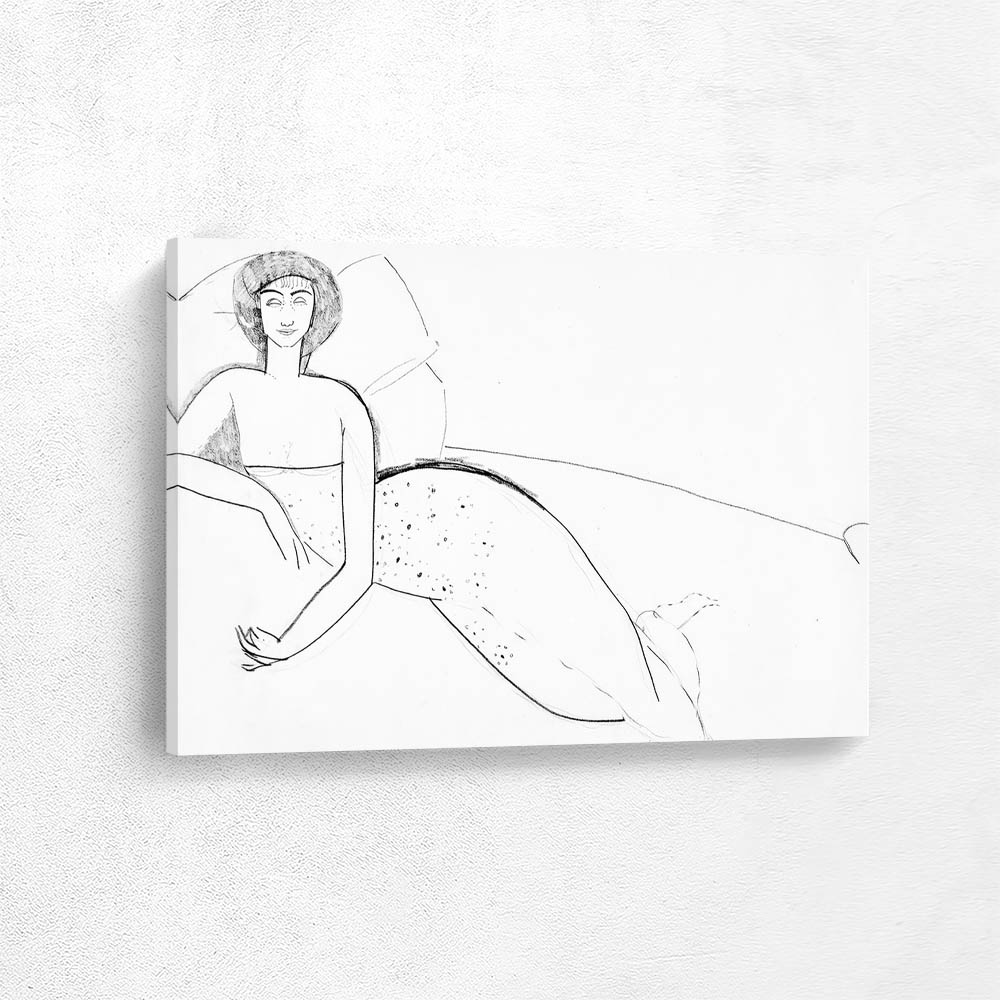 Model Anna Akhmatova Lying on Bed
