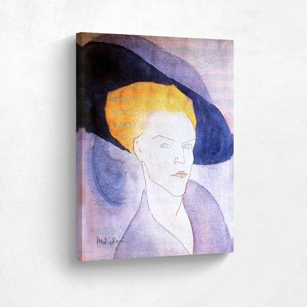 Woman in a Blue Hat