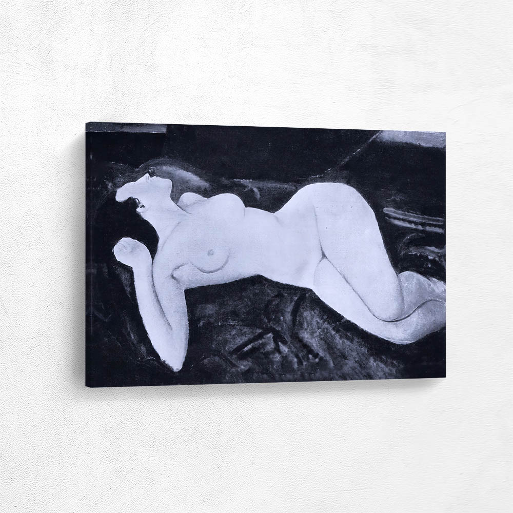 Recumbent Nude in Black and White