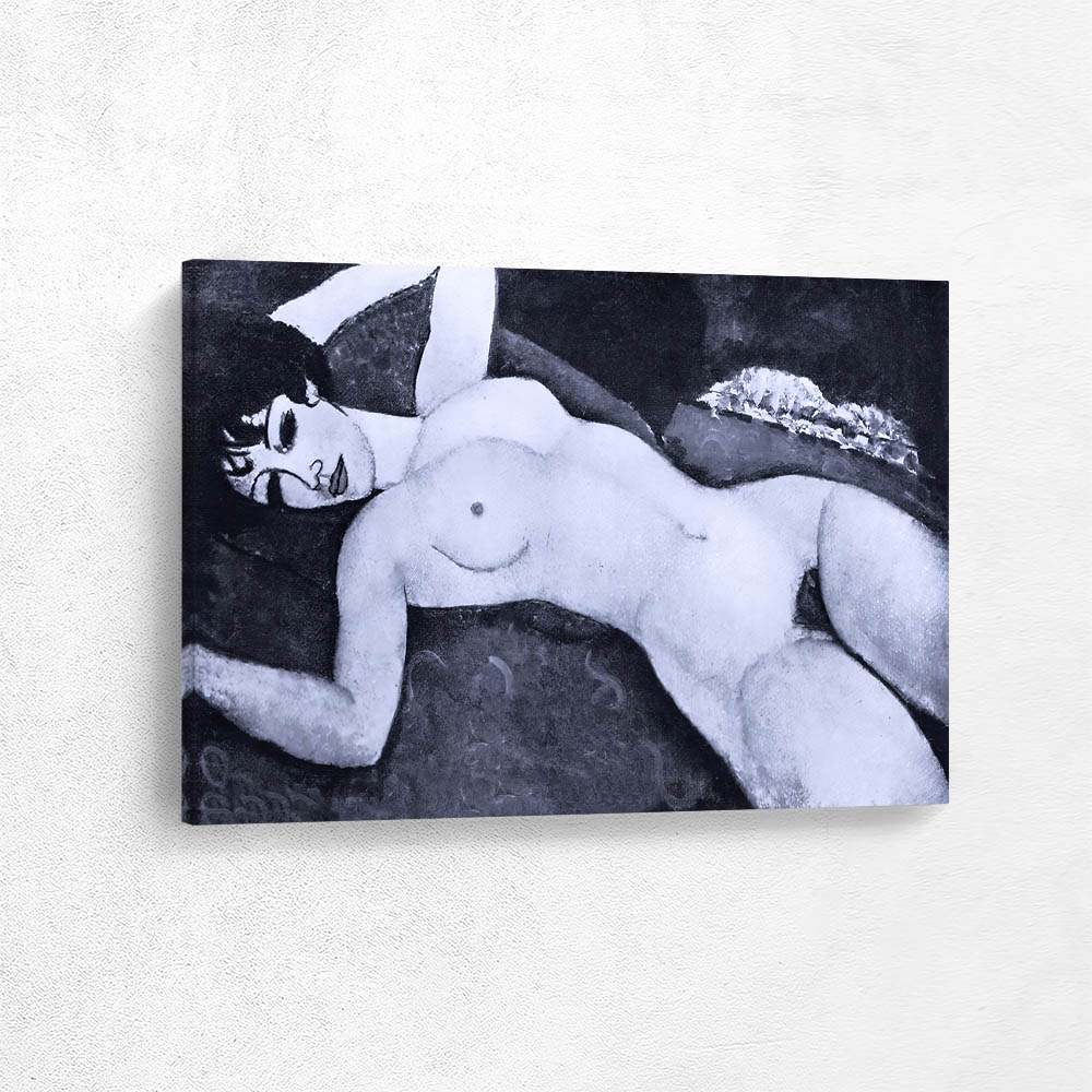 Recling Nude in Black and White