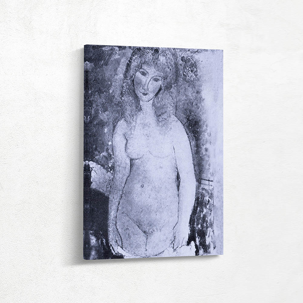 Standing Nude in Black and White