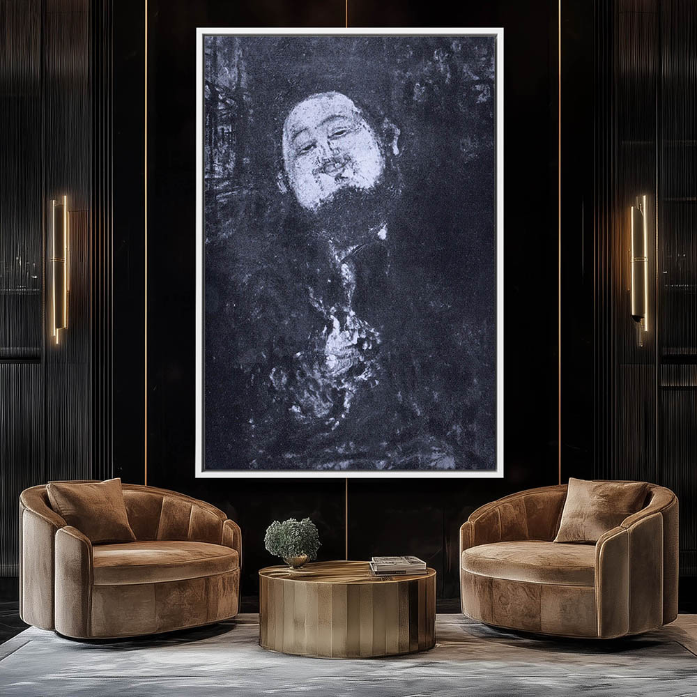Portrait of Diego Rivera in Black and White - Image 4