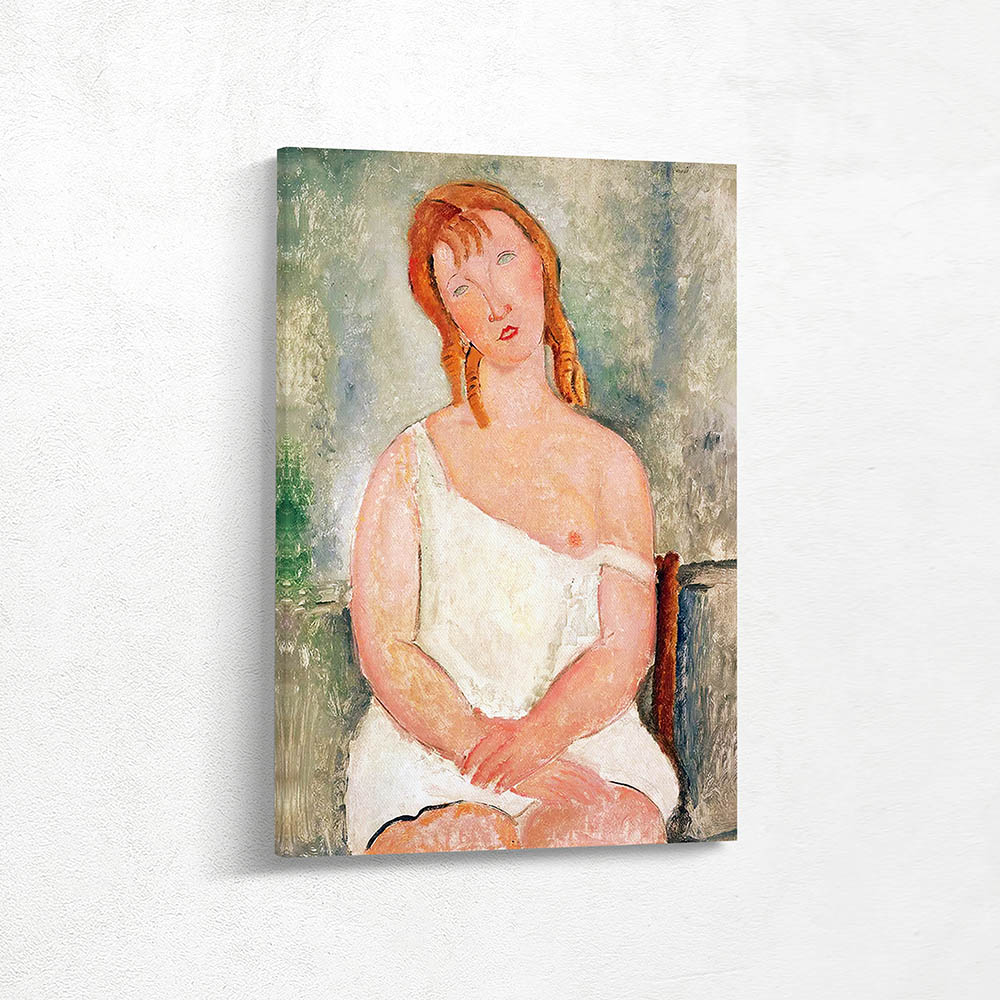 Seated Young Girl in a Shirt