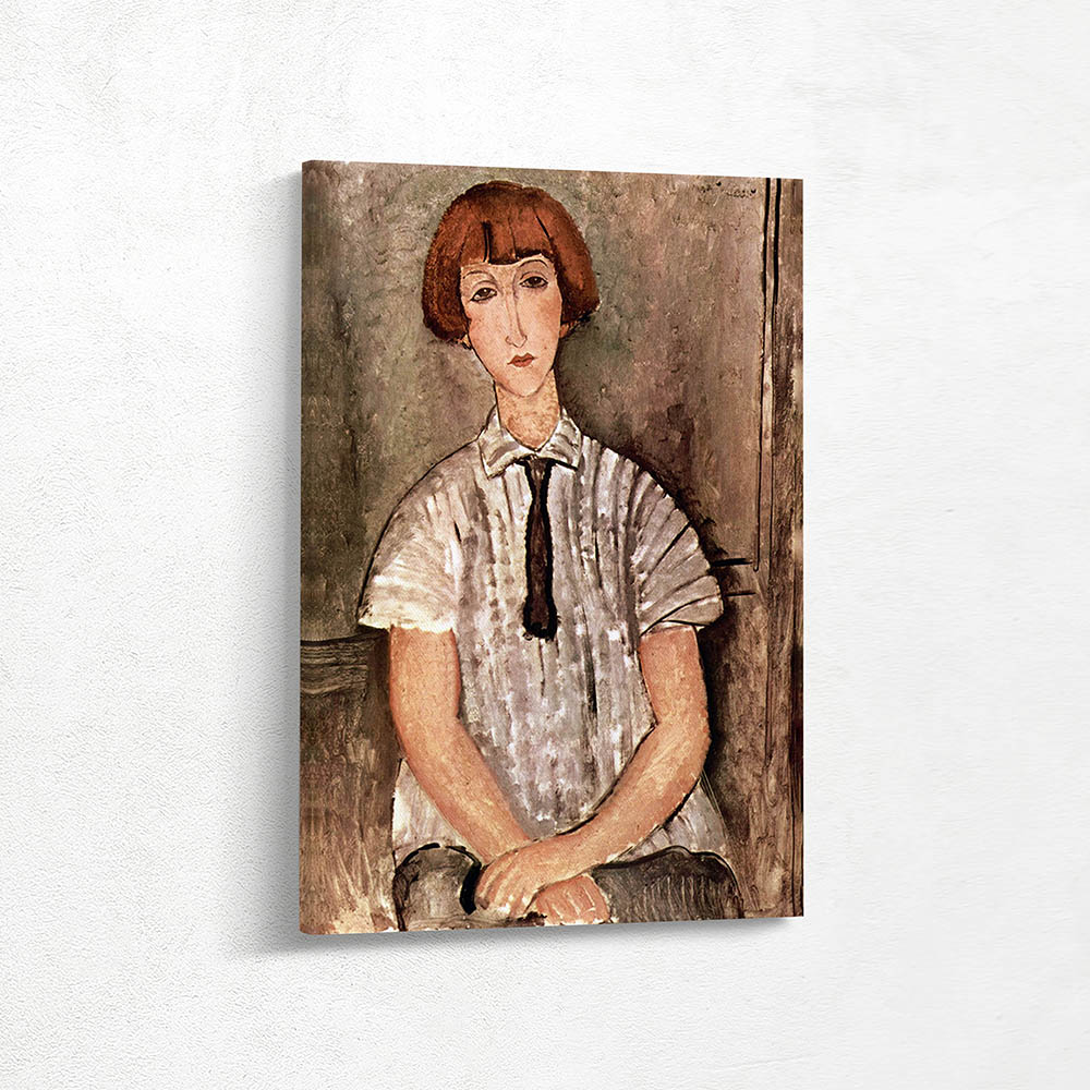 Young Girl in Striped Shirt