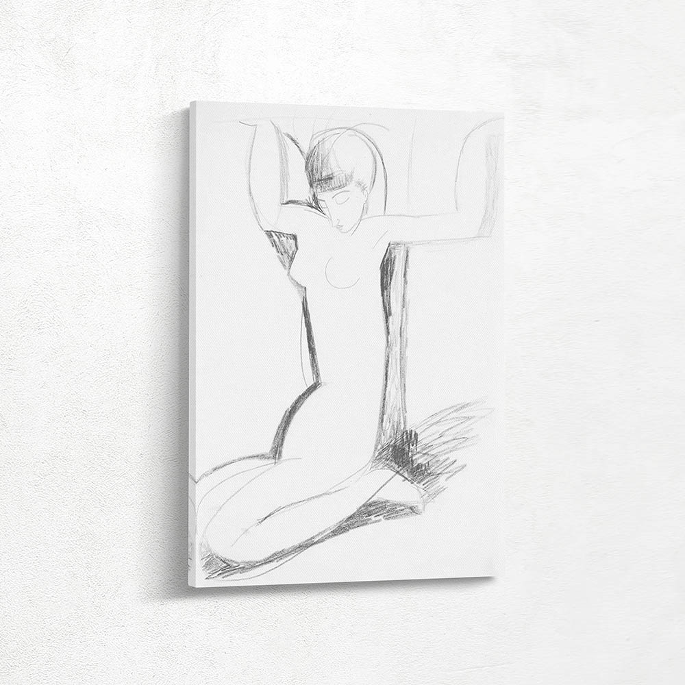 Kneeling Blue Caryatid