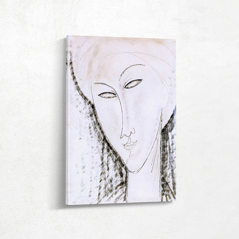 Portrait of Jeanne Hebuterne Drawing