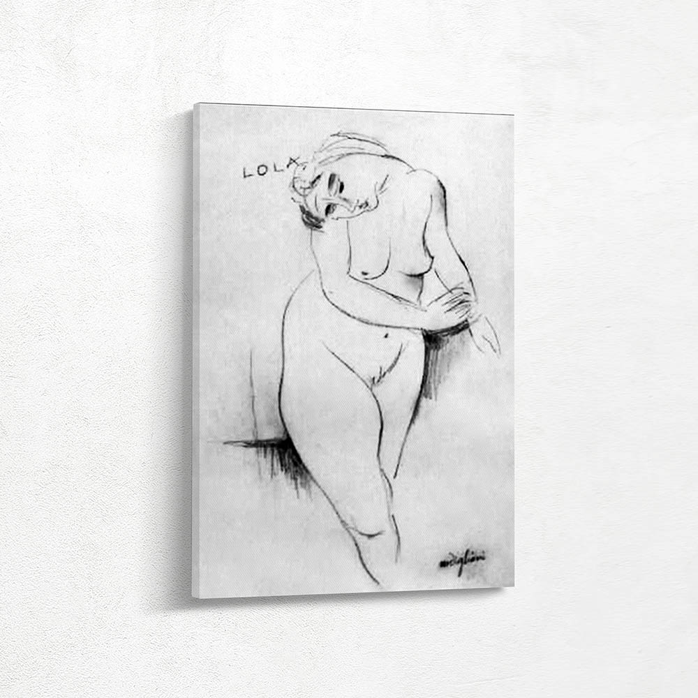 Standing Nude Drawing of a Woman