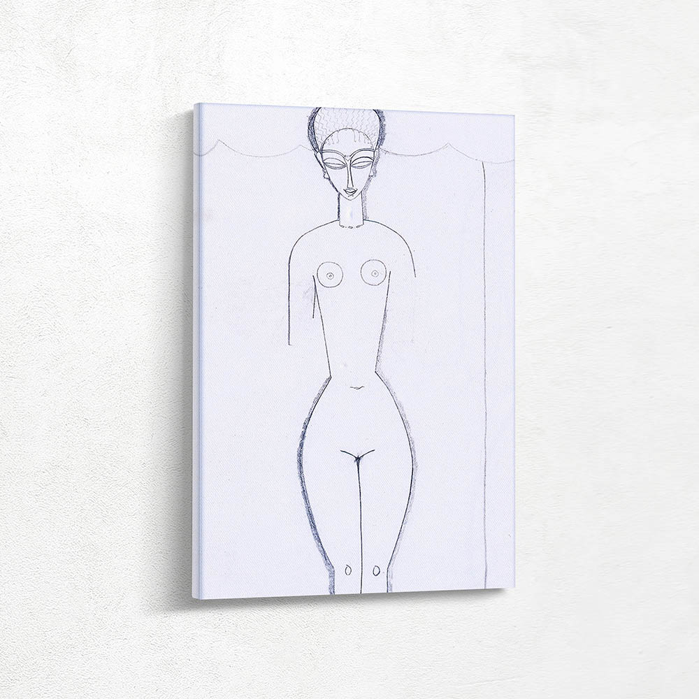 Standing Nude Caryatid