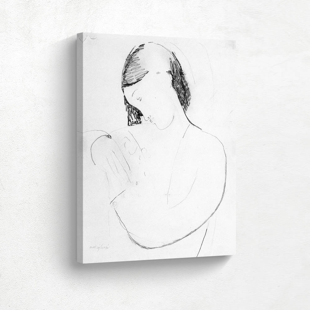Envelope of a woman with a profile head