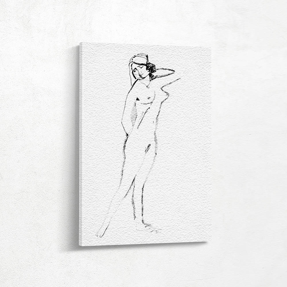 Standing Nude with Left Hand Behind Head