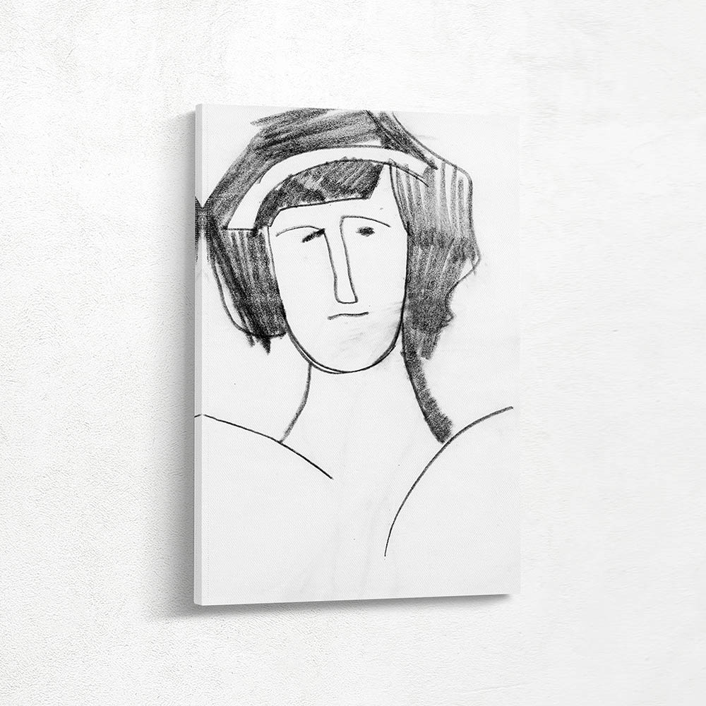 Womans Head a Headband in her Hair