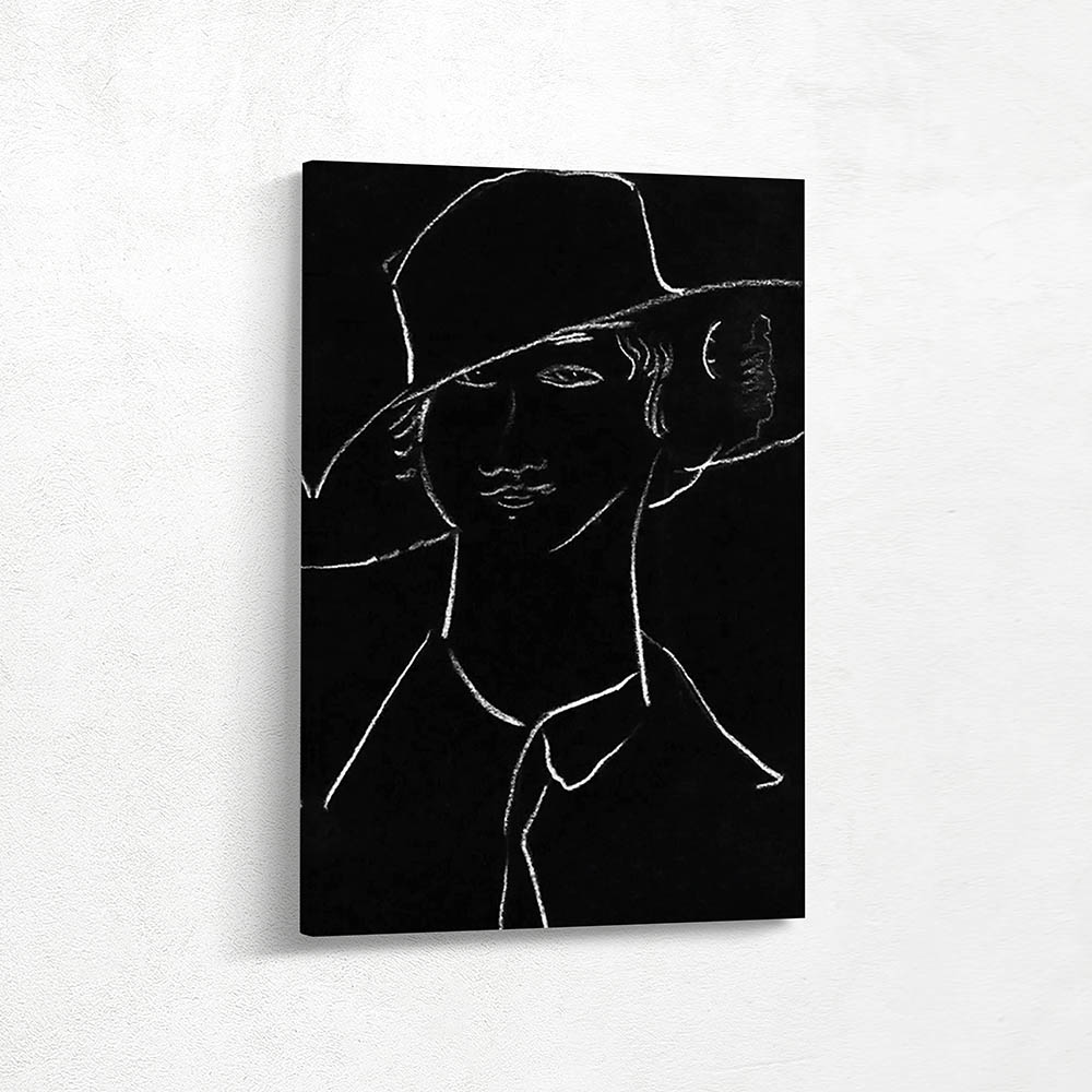 Drawing of a Young Woman in a Broad Hat
