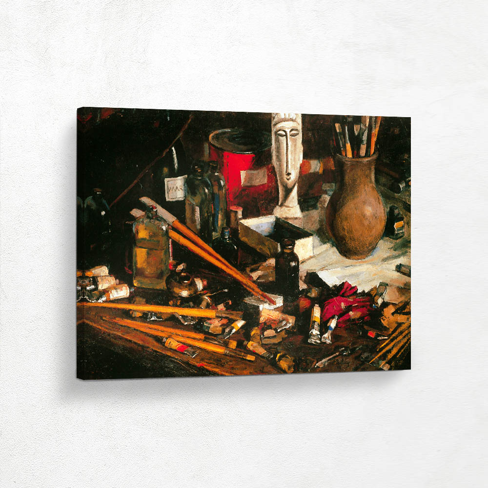 A Painters Work Desk