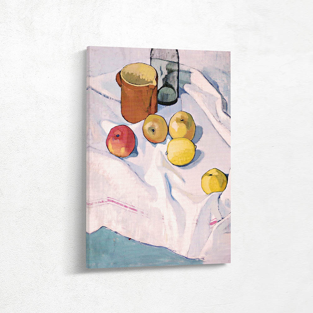 Still Life with Apples and Lemons on a Table