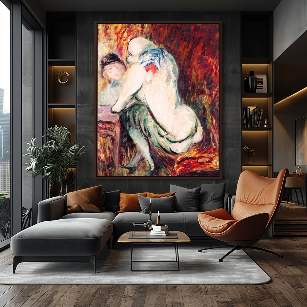 Conversation 2 A painting of a woman sitting on a chair - Image 3