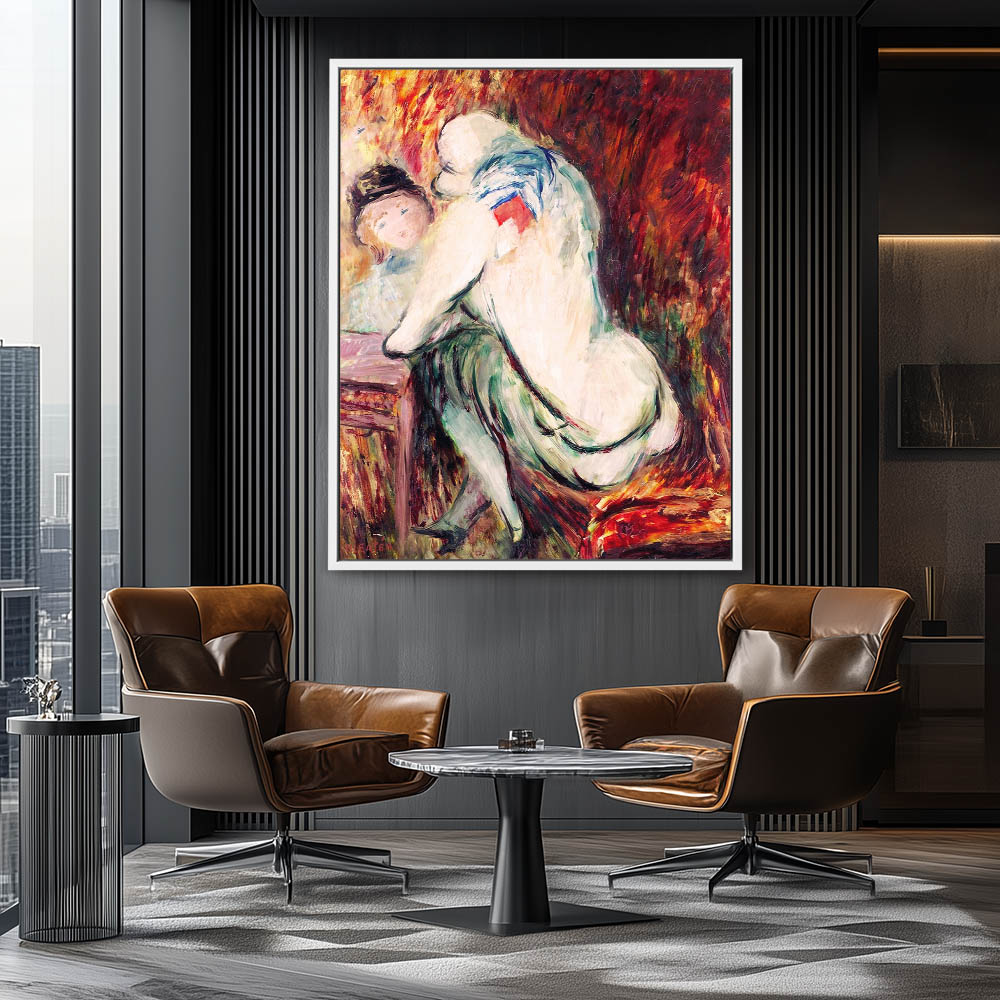 Conversation 2 A painting of a woman sitting on a chair - Image 4