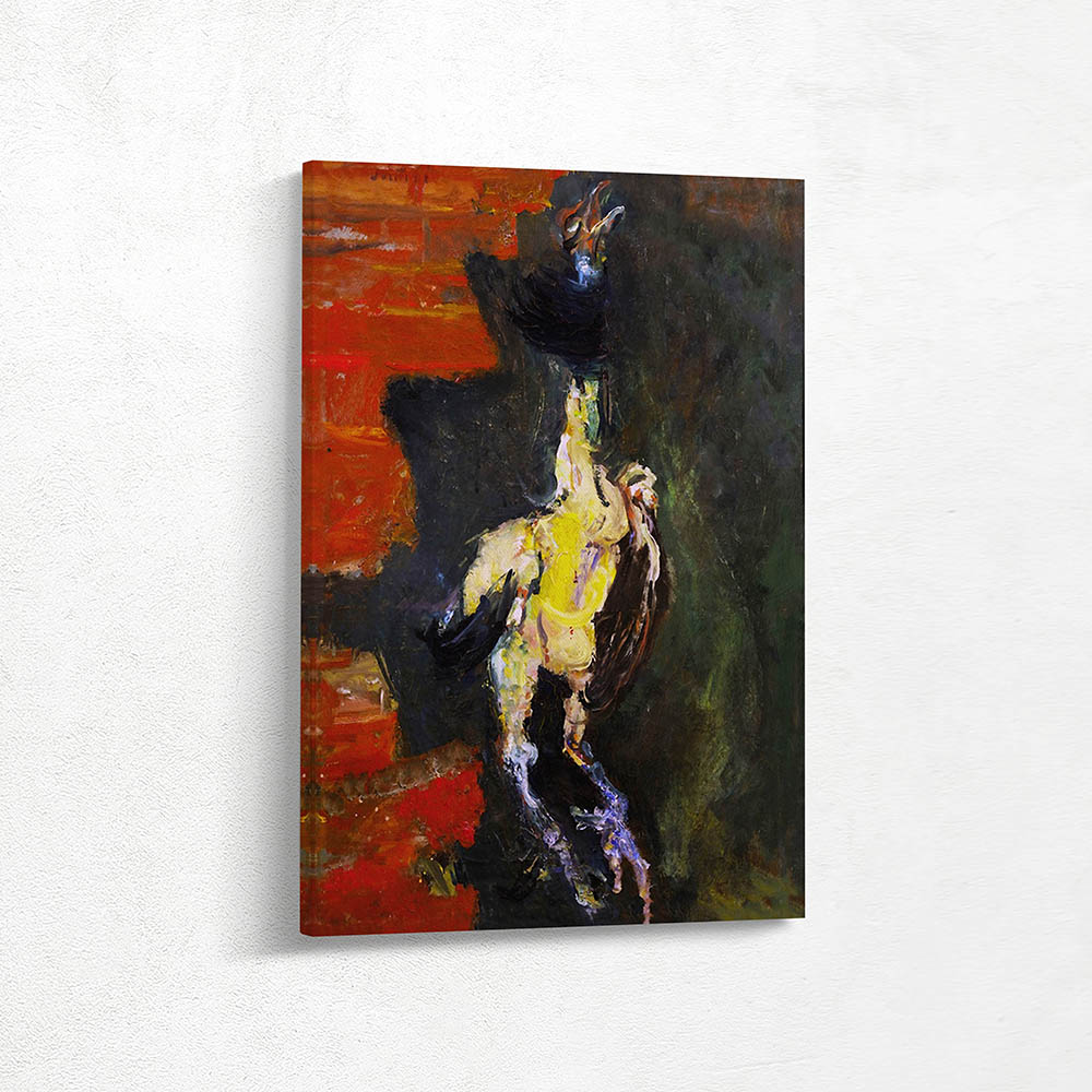 Chicken Hung Before a Brick Wall