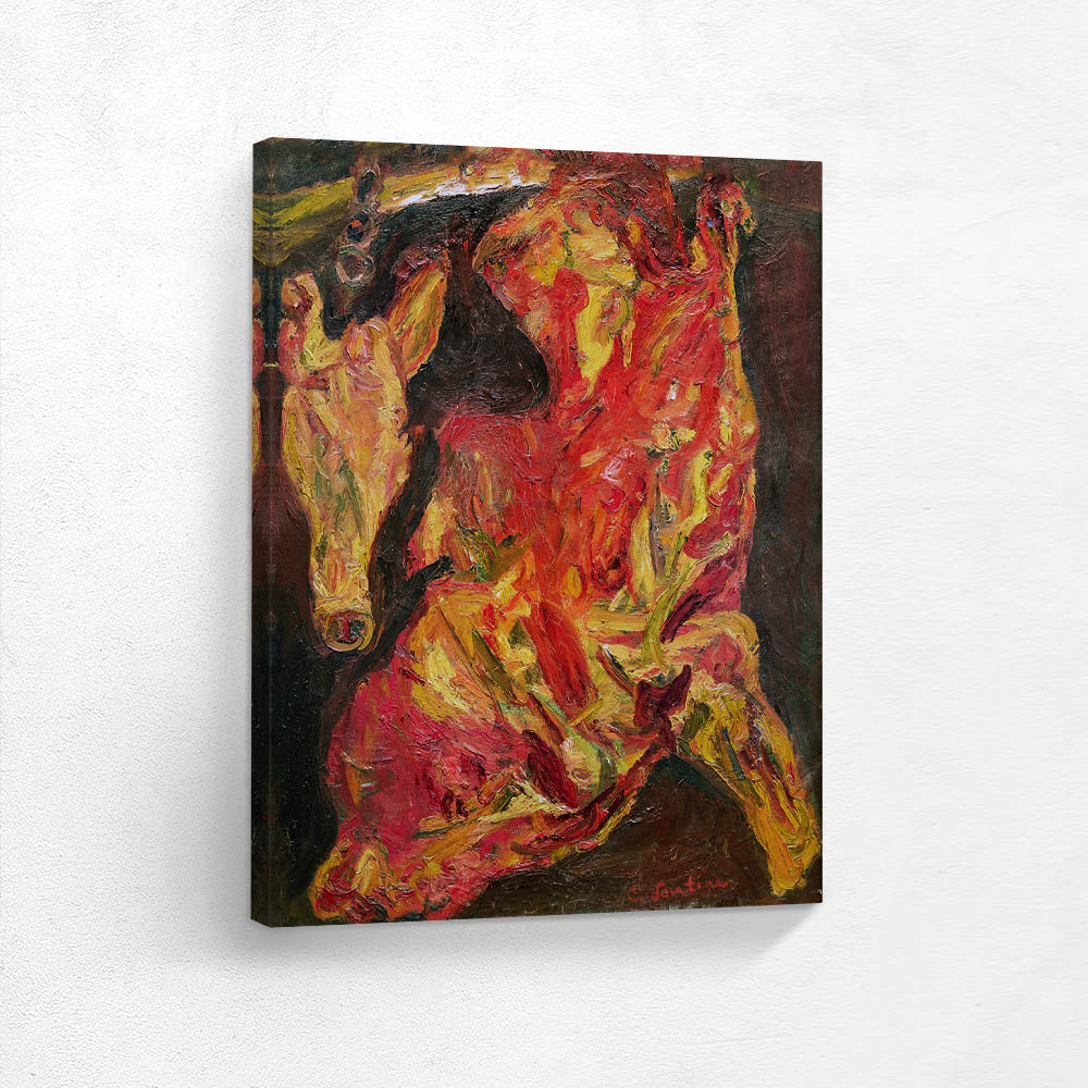 Painting of a Horse in a Red Dress