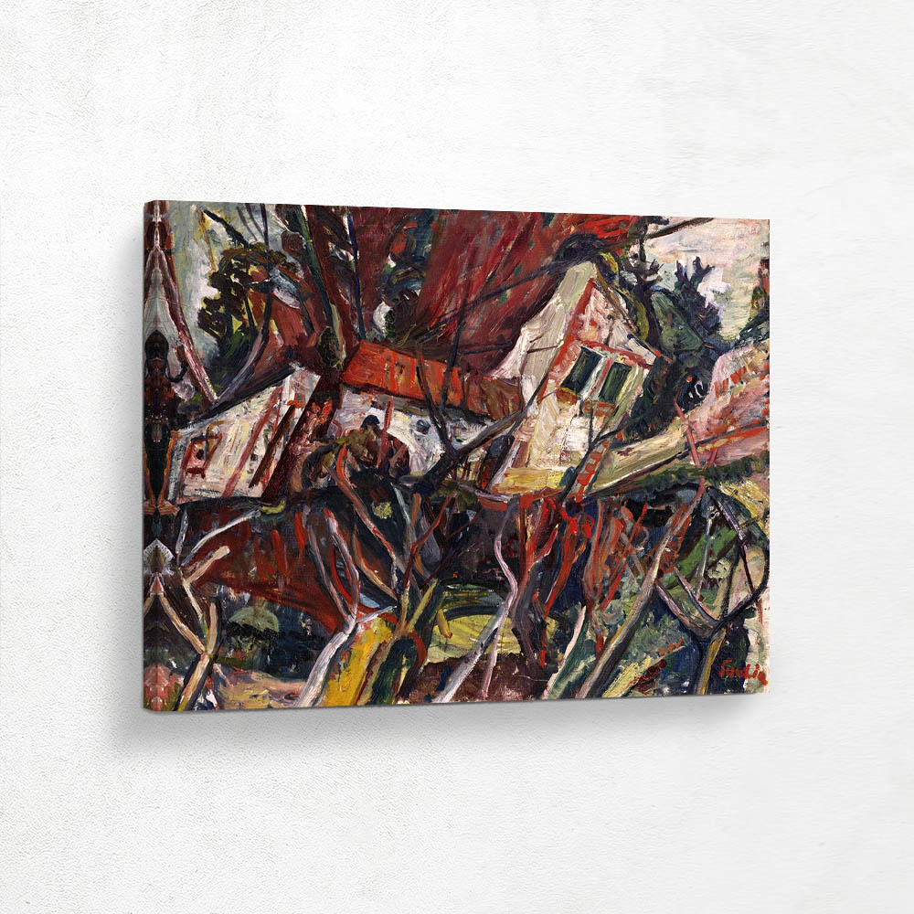 Landscape with red roofs