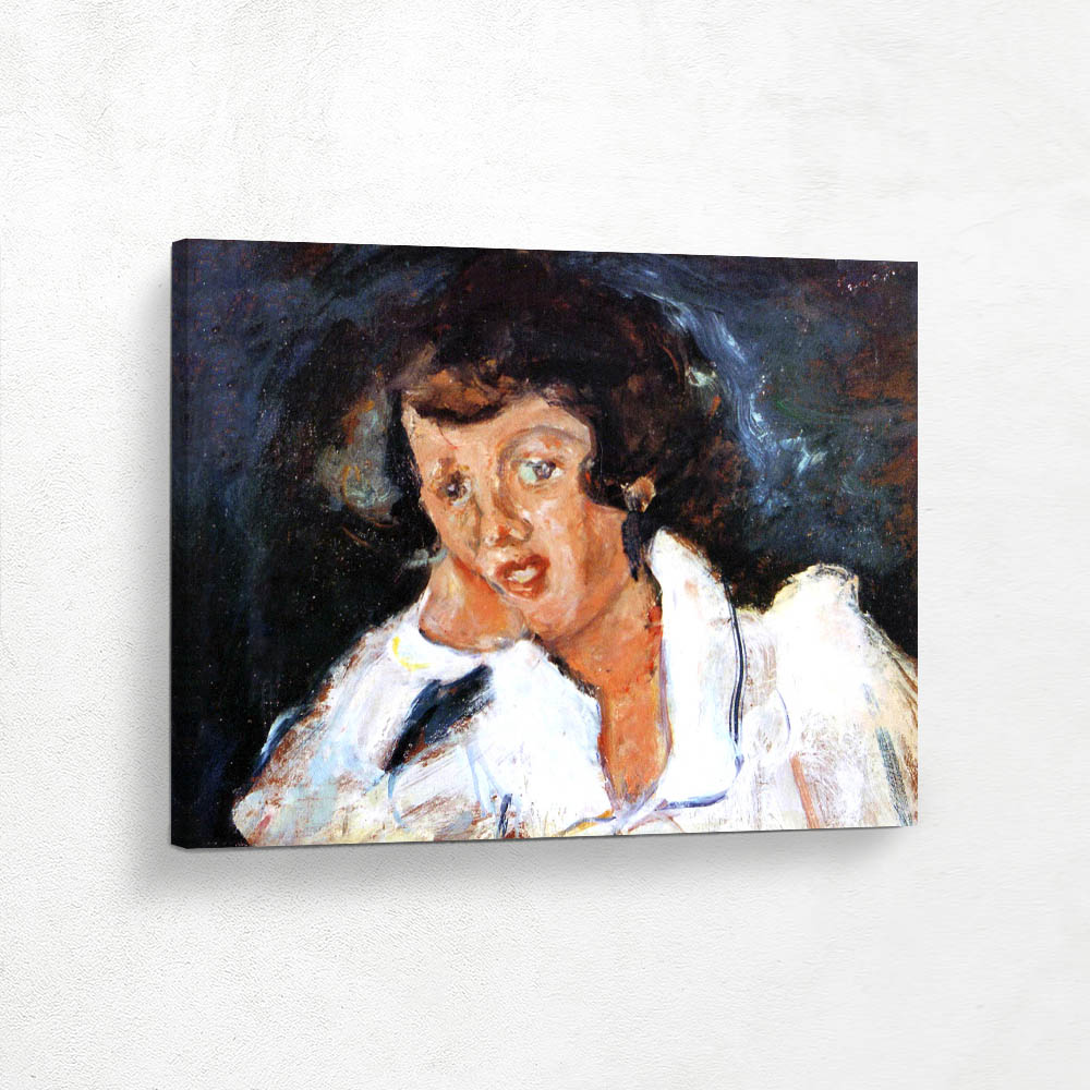 Girl leaning on her elbow