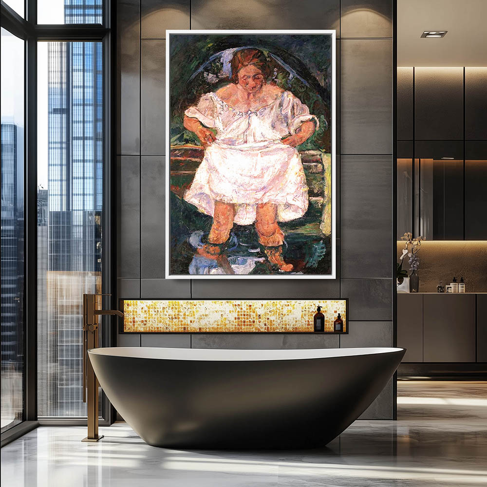 The woman entering the water - Image 4