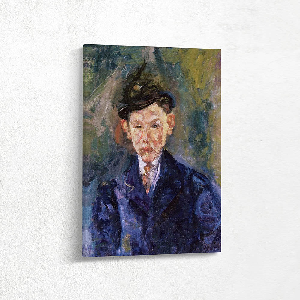 The young man with the little hat