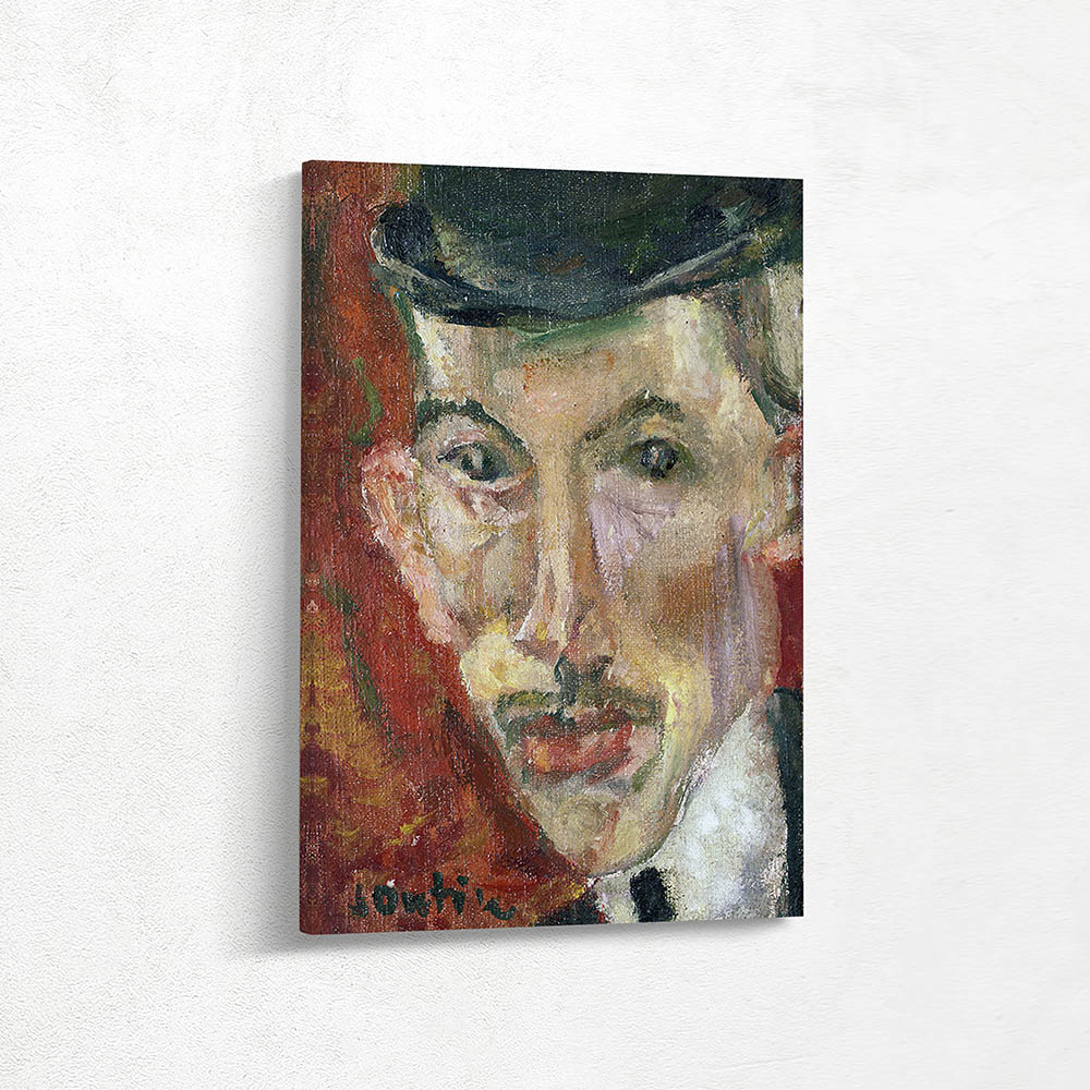 Face of a man in the hat