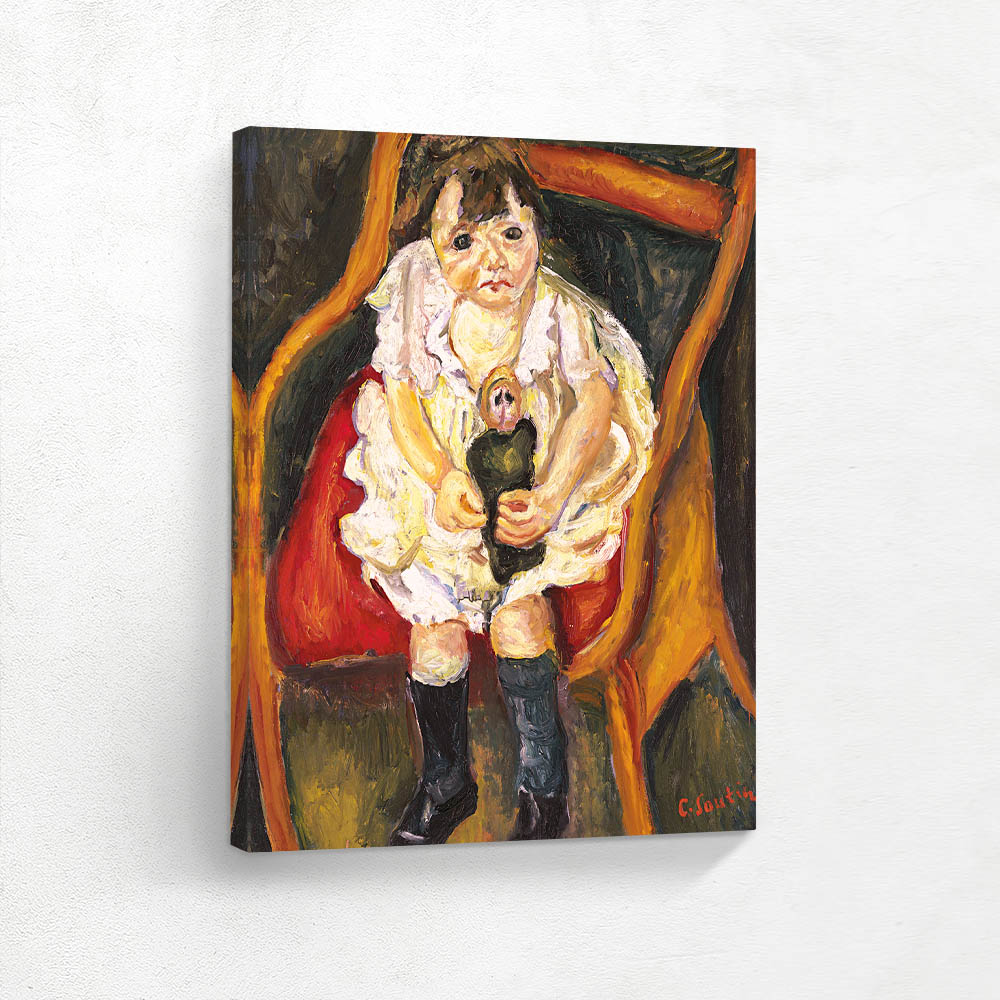 The little girl with the doll