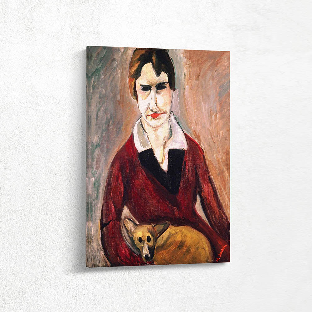 The woman with the dog