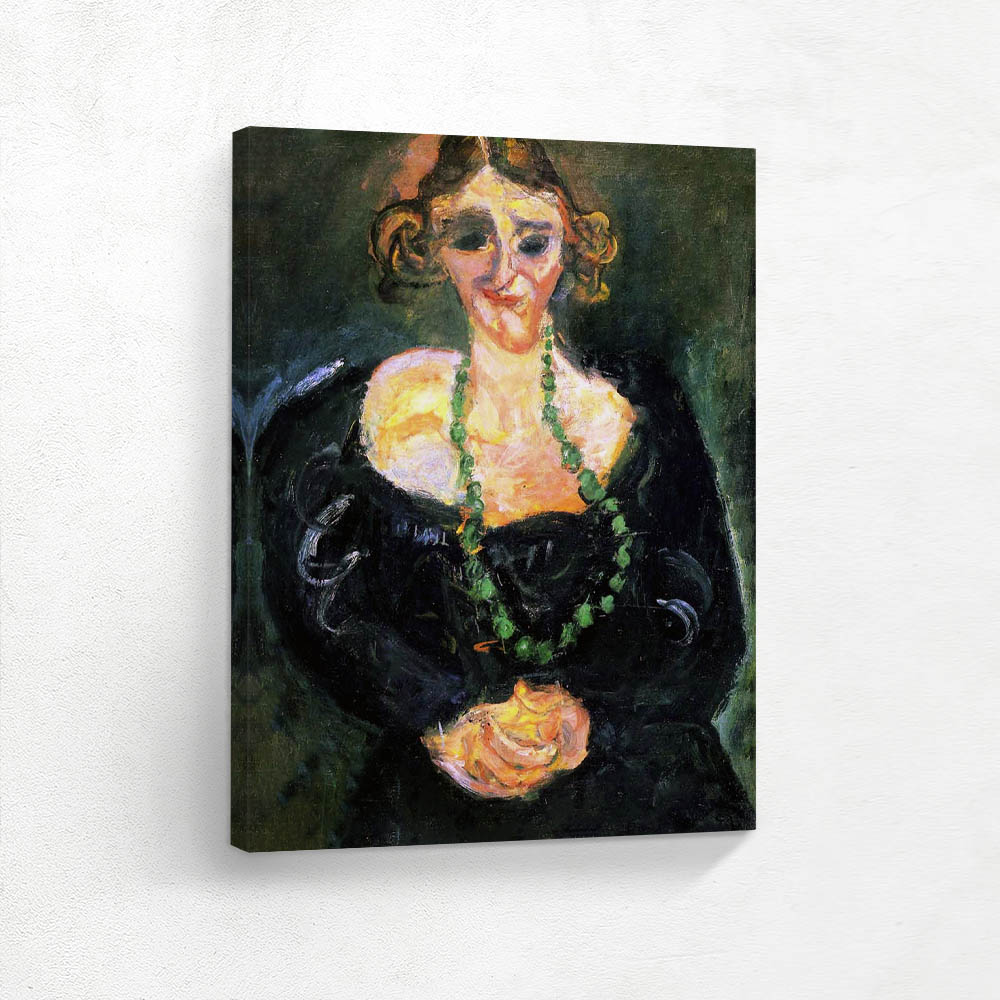 Woman with Green Necklace