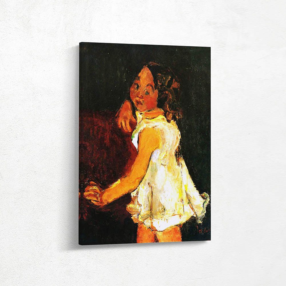 Young Girl by an Arm Chair