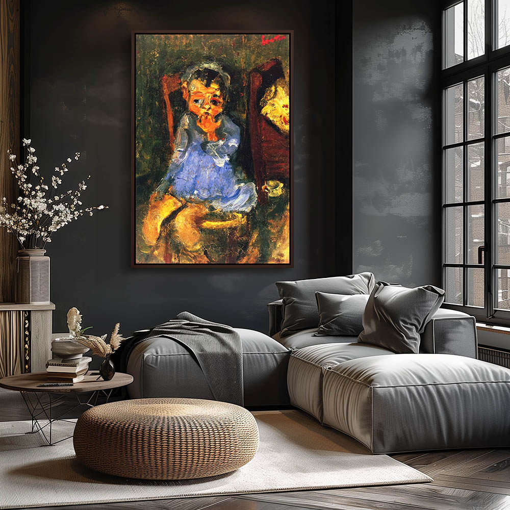 Child seated in Blue - Image 3