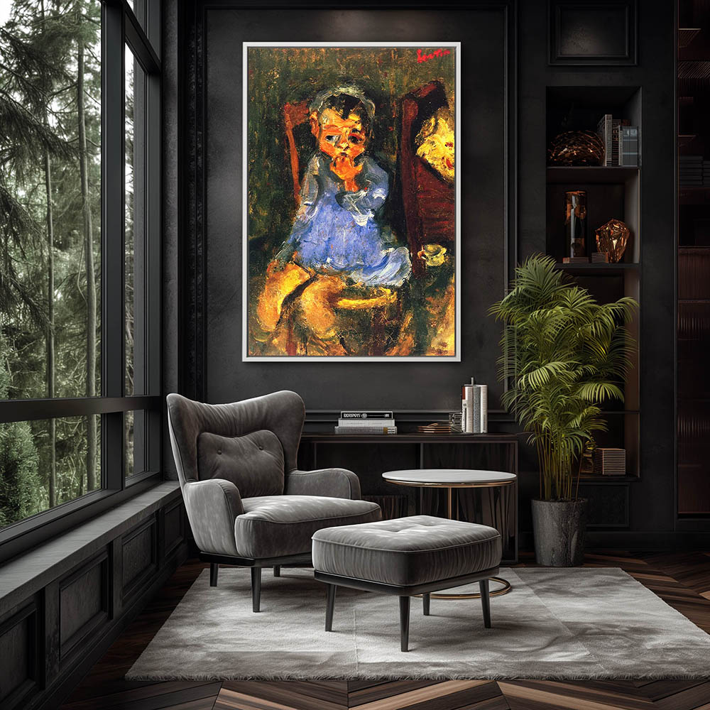 Child seated in Blue - Image 4