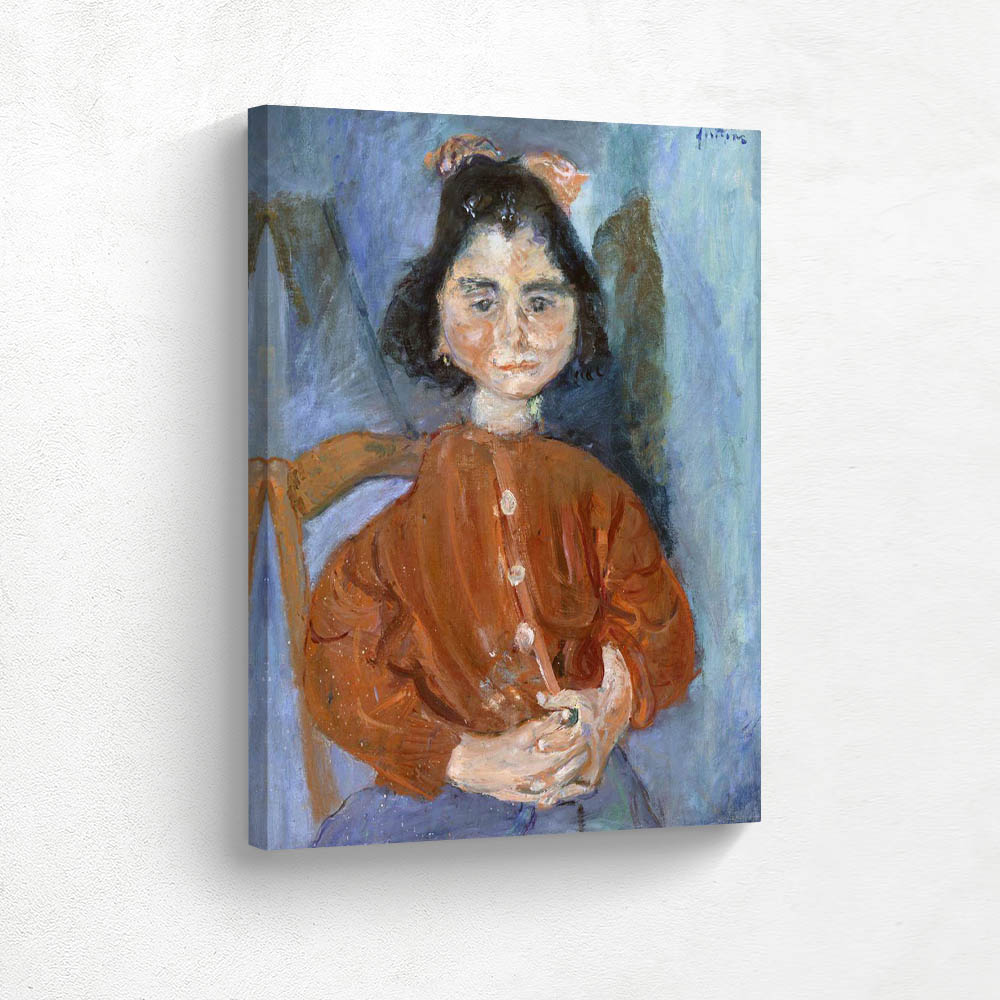 Young Girl in Red Blouse