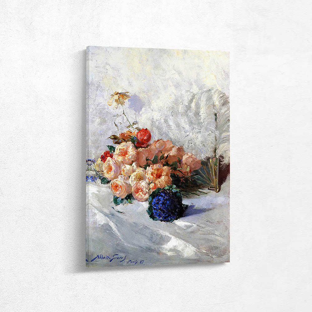 Still Life with Flowers and Fan