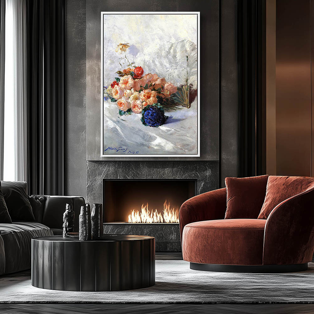 Still Life with Flowers and Fan - Image 4