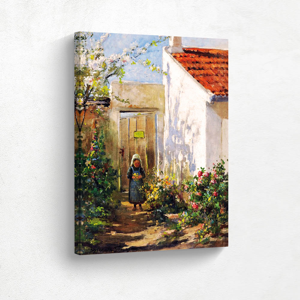 Girl in a Summer Garden