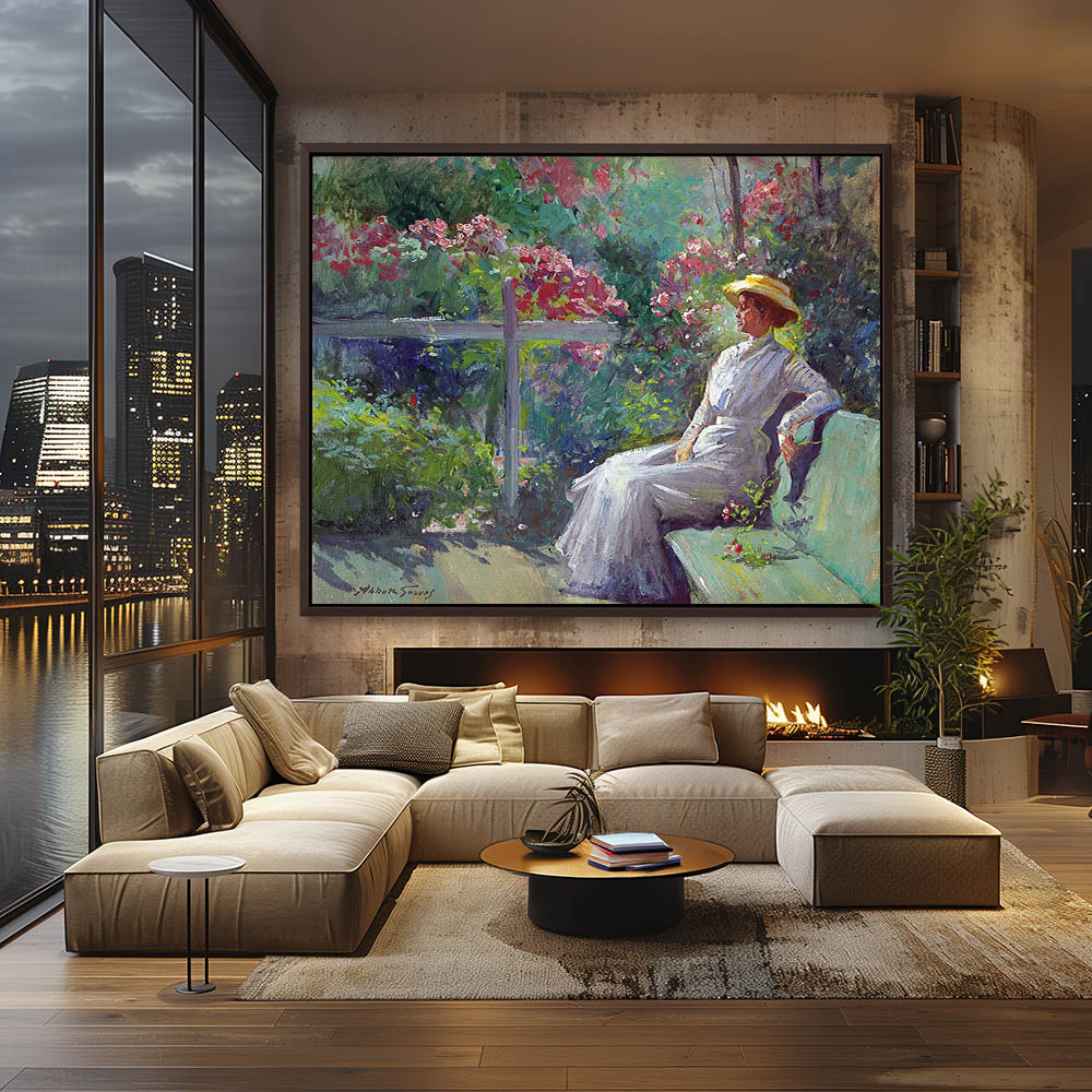 Lady in the Garden - Image 3